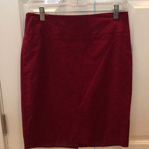Maroon Pencil Skirt